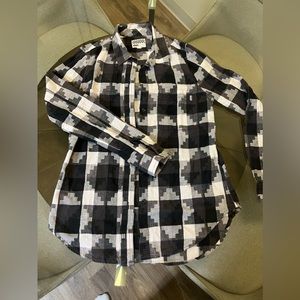 Vans Black/White Flannel Womens